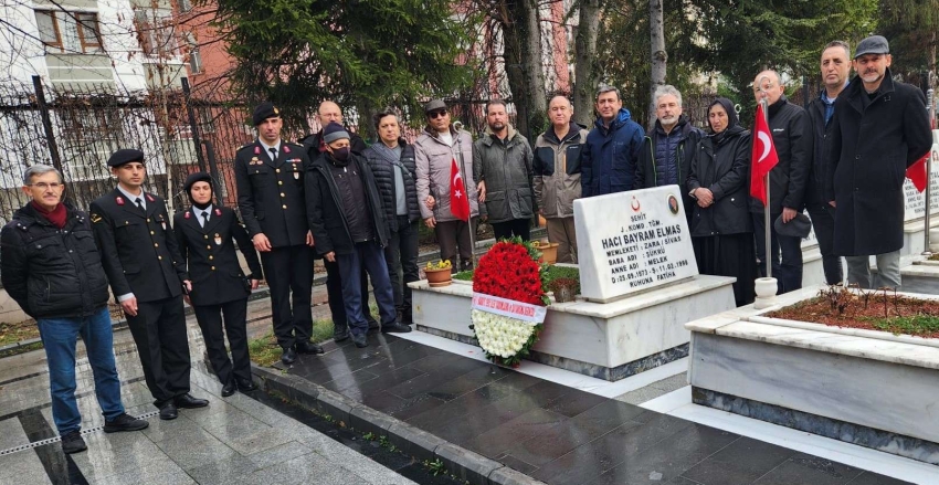 Şehit Devre Arkadaşımız J.Komd.Tğm. Hacı Bayram ELMAS'ın Kabri Başında Anılması.